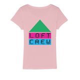 Loft Crew Logo 1 (Front & Back Print) - Organic Jersey Womens T-Shirt